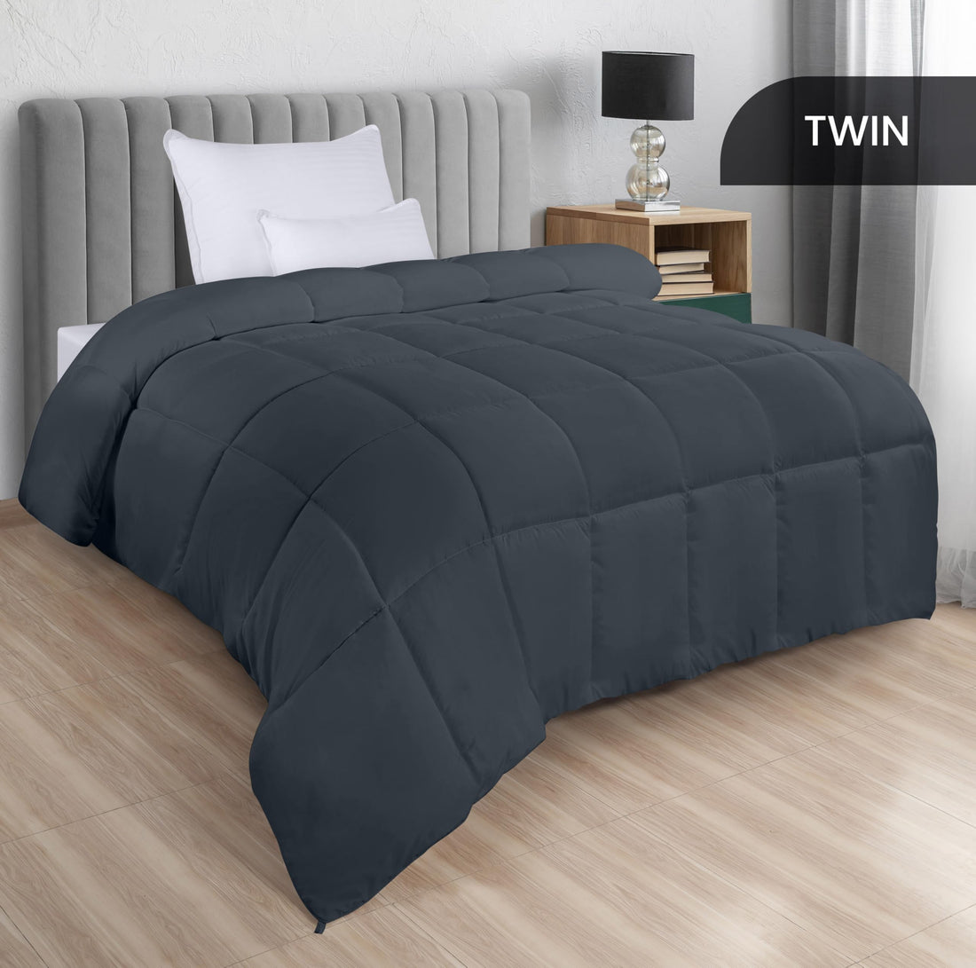 Utopia Queen Comforter – White Down Alternative