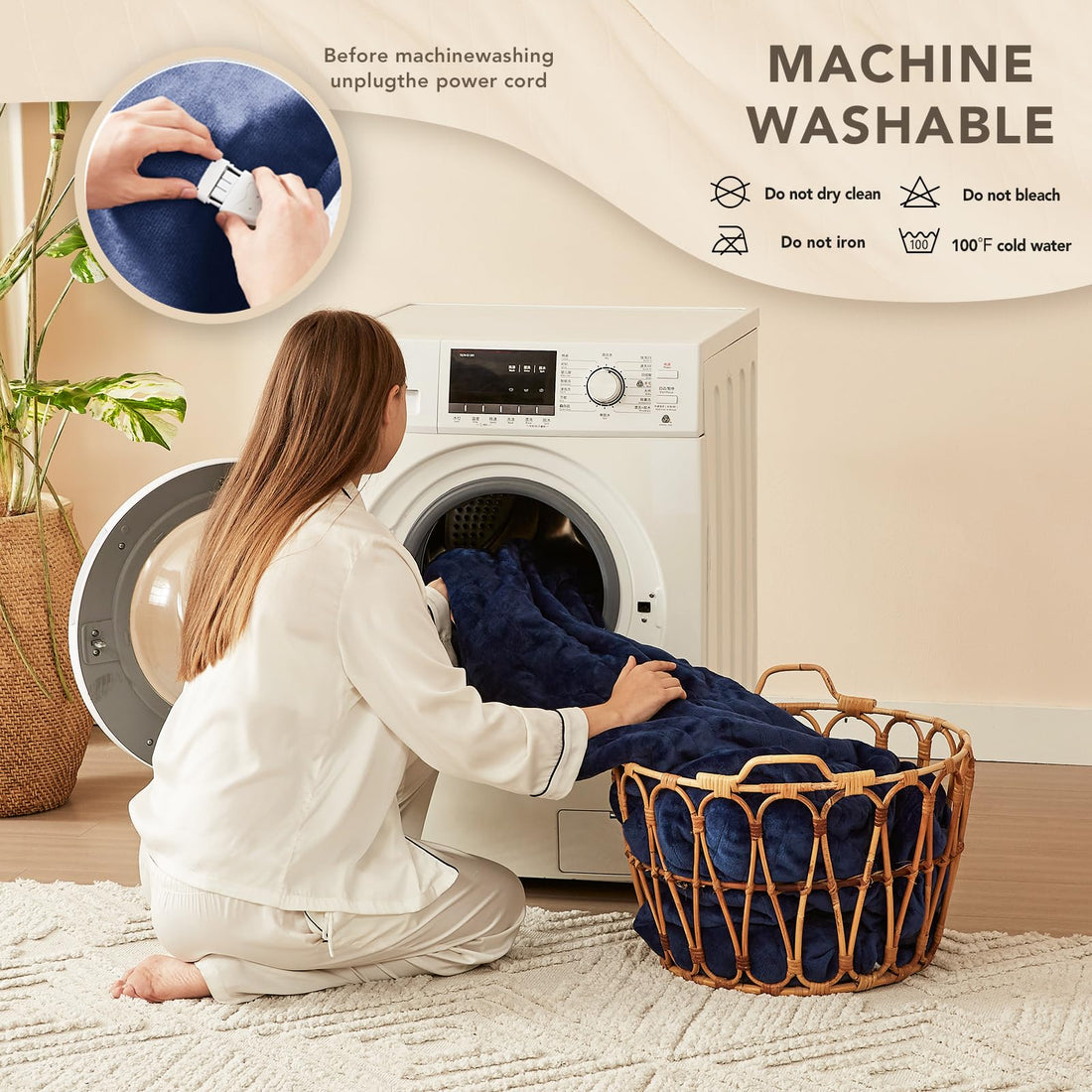 Homemate Heated Throw – 50"x60"