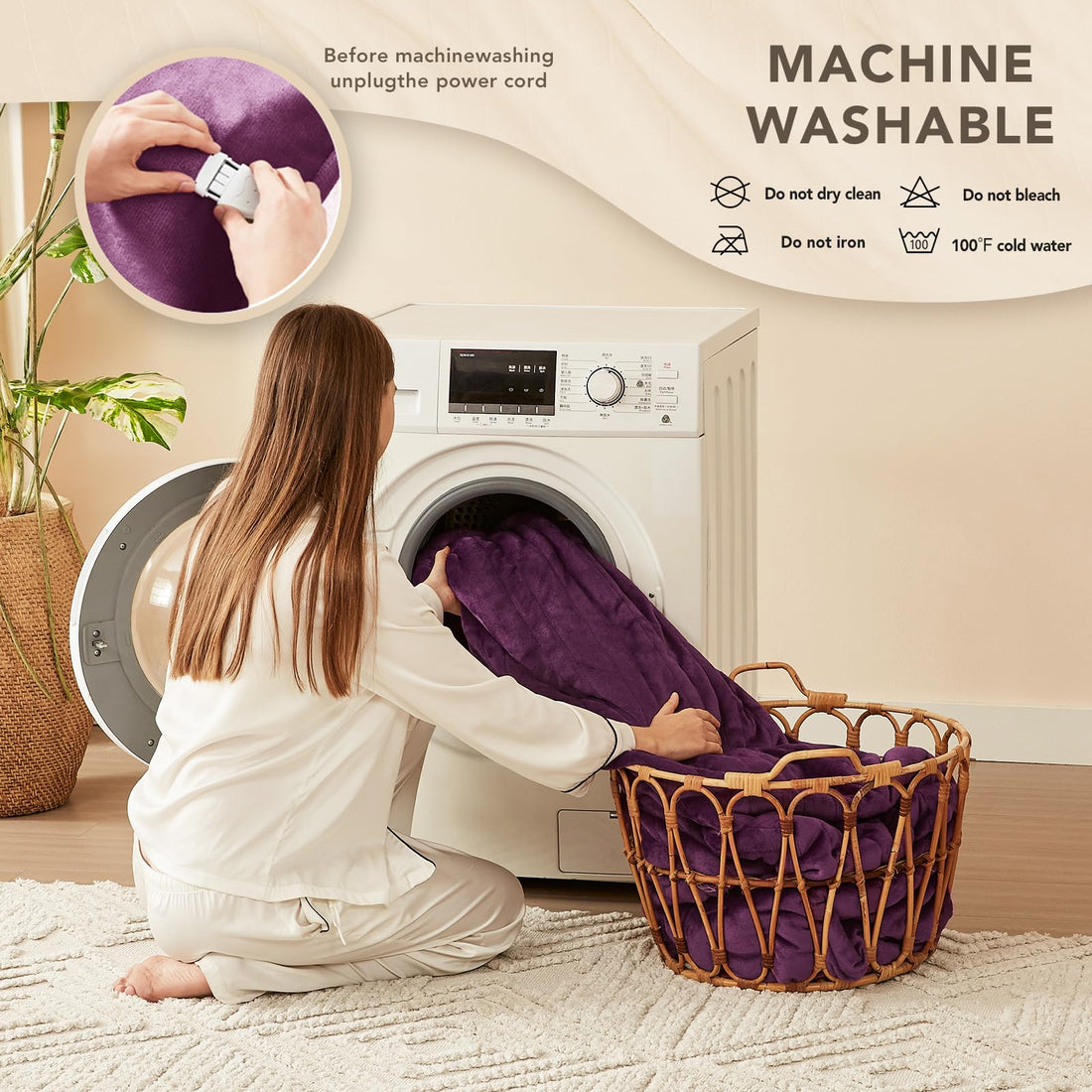 Homemate Heated Throw – 50"x60"