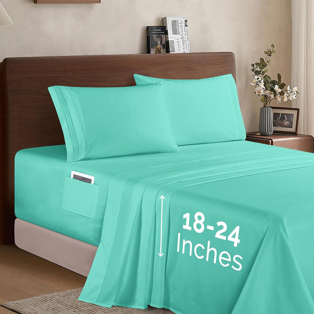 Elegant Comfort Twin Sheet Set – Grey