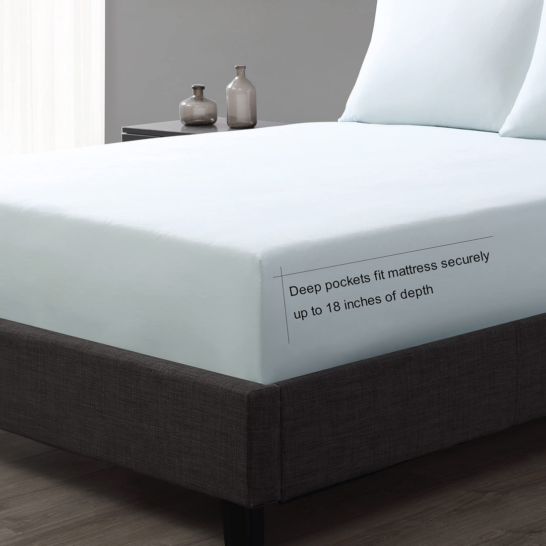 Vera Wang King Sheet Set – 800 TC, Pale Blue