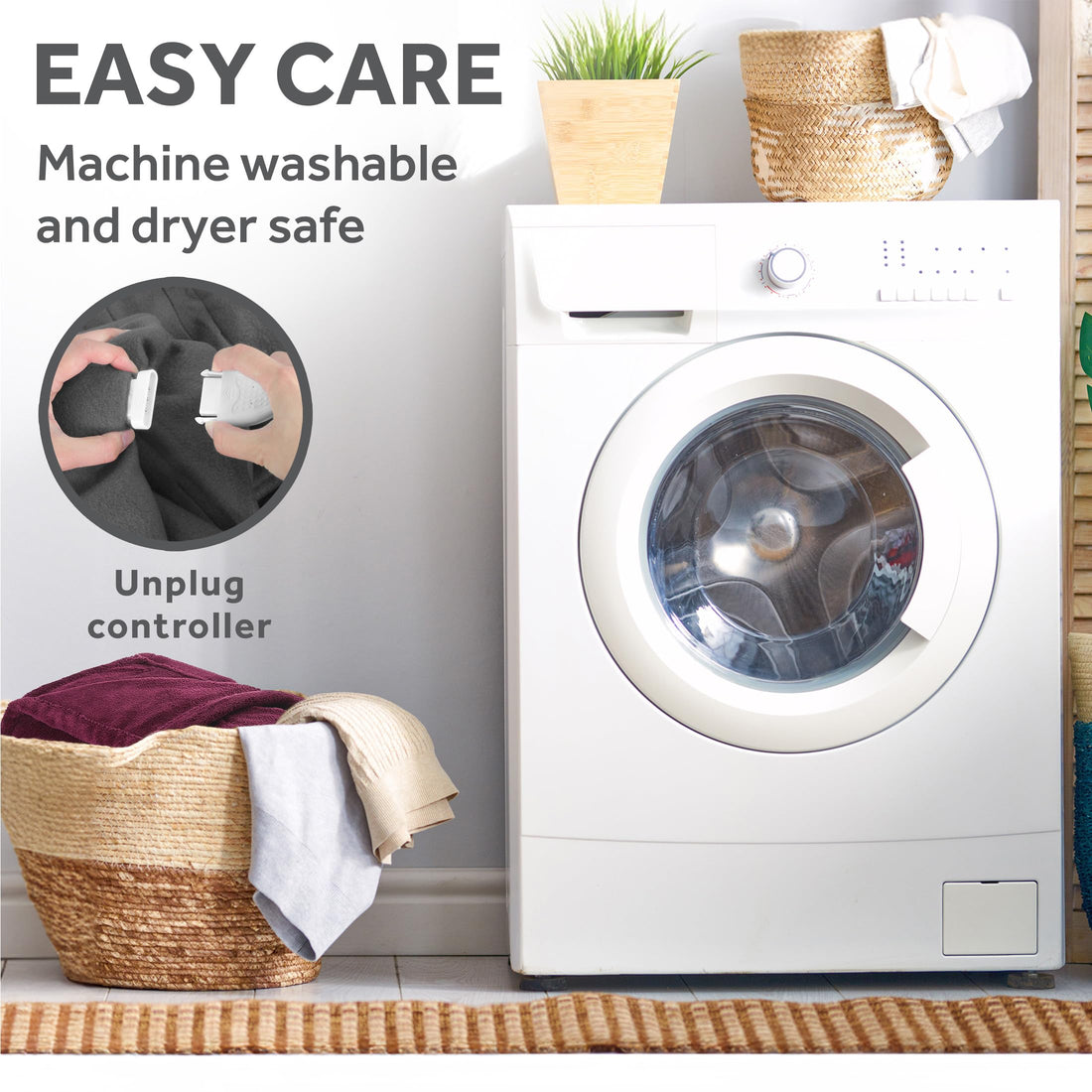 Sunbeam Electric Blanket – Full Mushroom