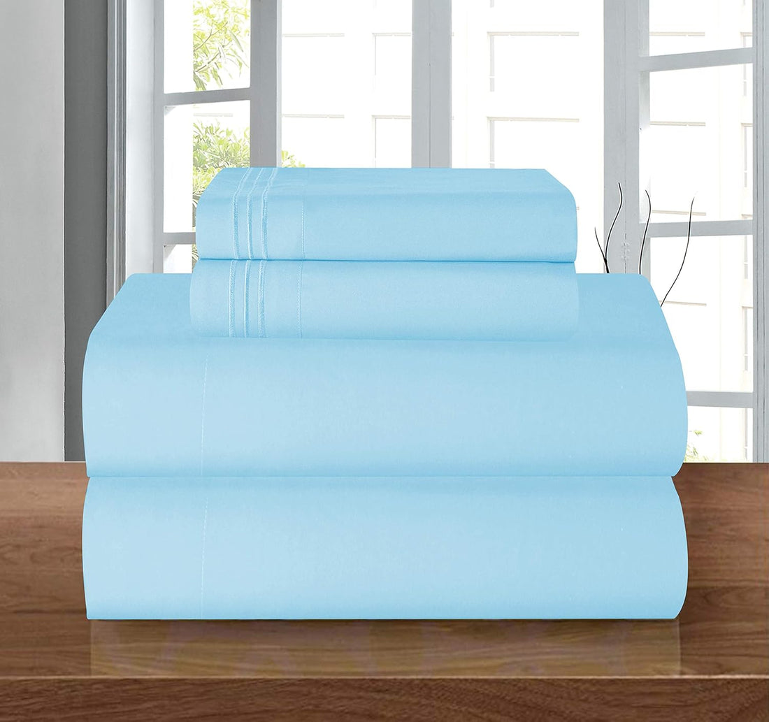 Elegant Comfort Twin Sheet Set – Grey