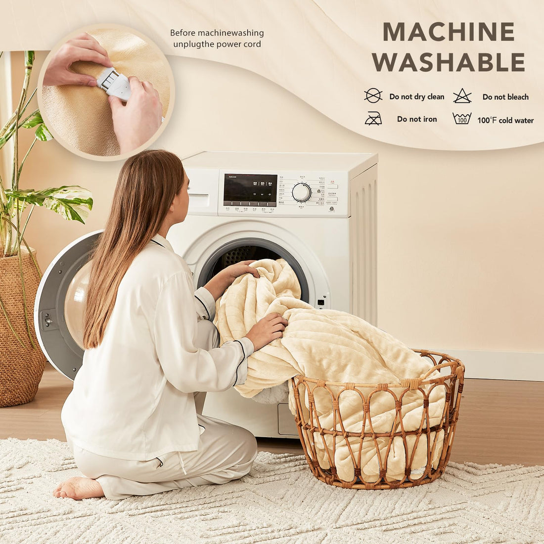 Homemate Twin Electric Blanket – Grey