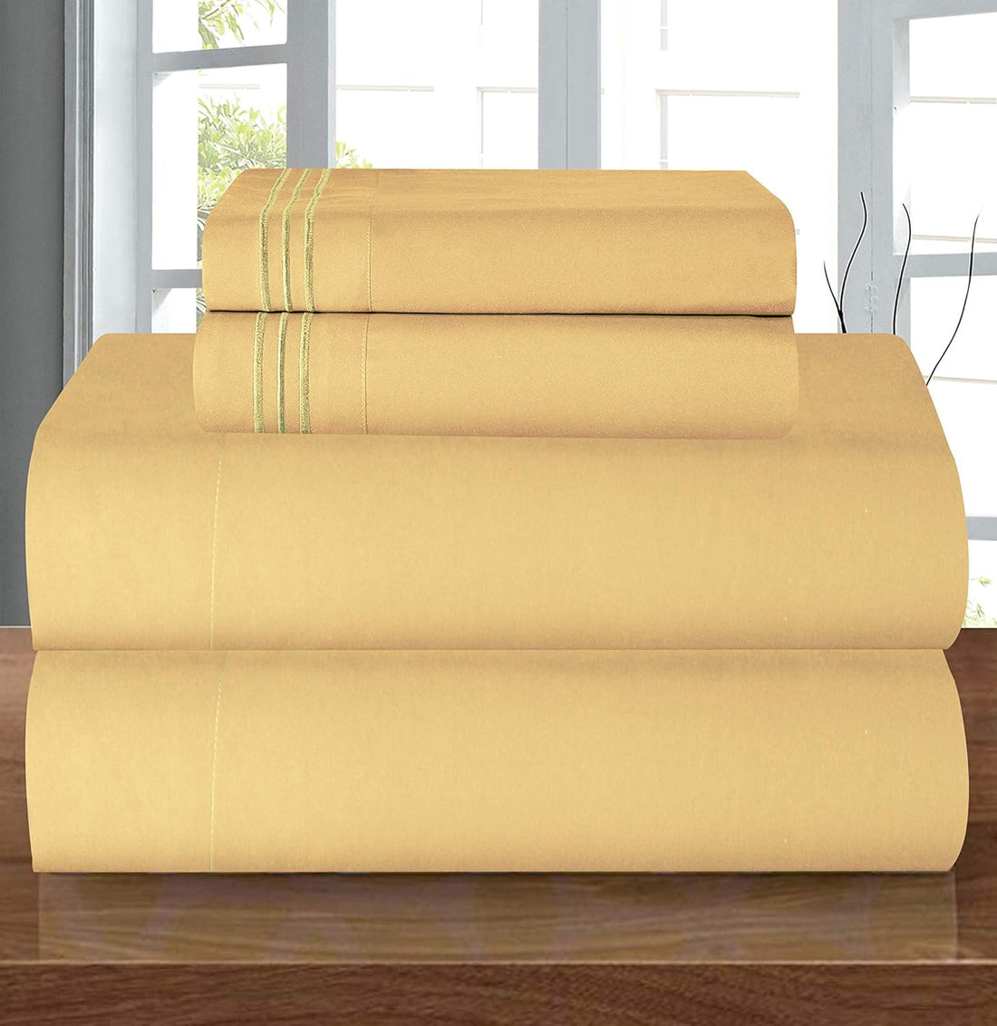 Elegant Comfort Twin Sheet Set – Grey