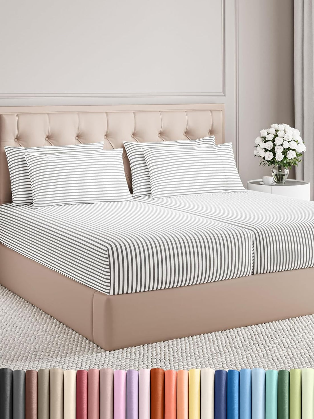 Queen 6PC Ultra Soft Sheet Set – White