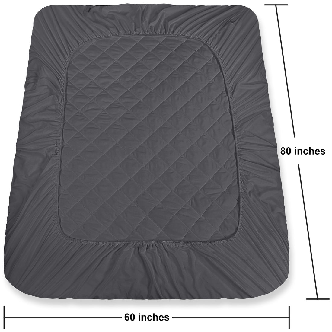 Utopia Quilted Mattress Pad – Queen, White