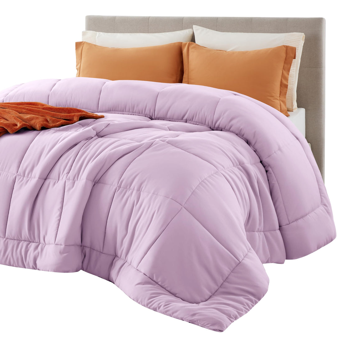Bedsure Queen Comforter – White Down Alternative