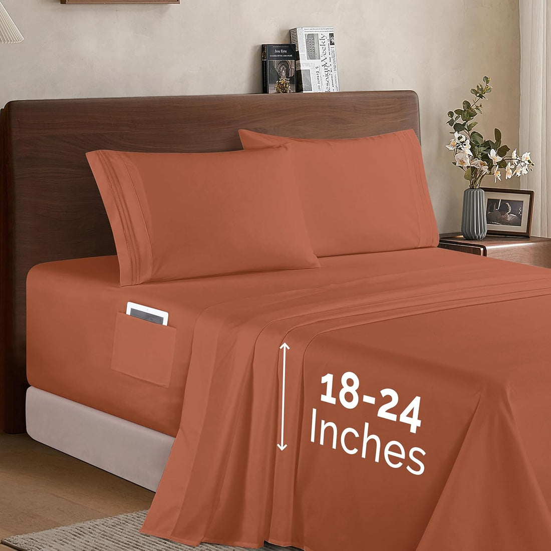 Elegant Comfort Twin Sheet Set – Grey