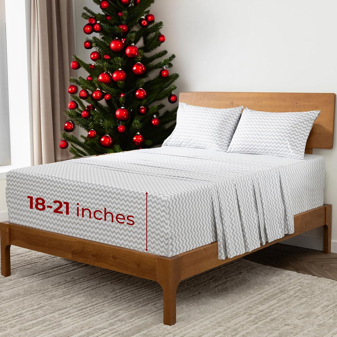 Mellanni Queen Sheet Set – 4PC White