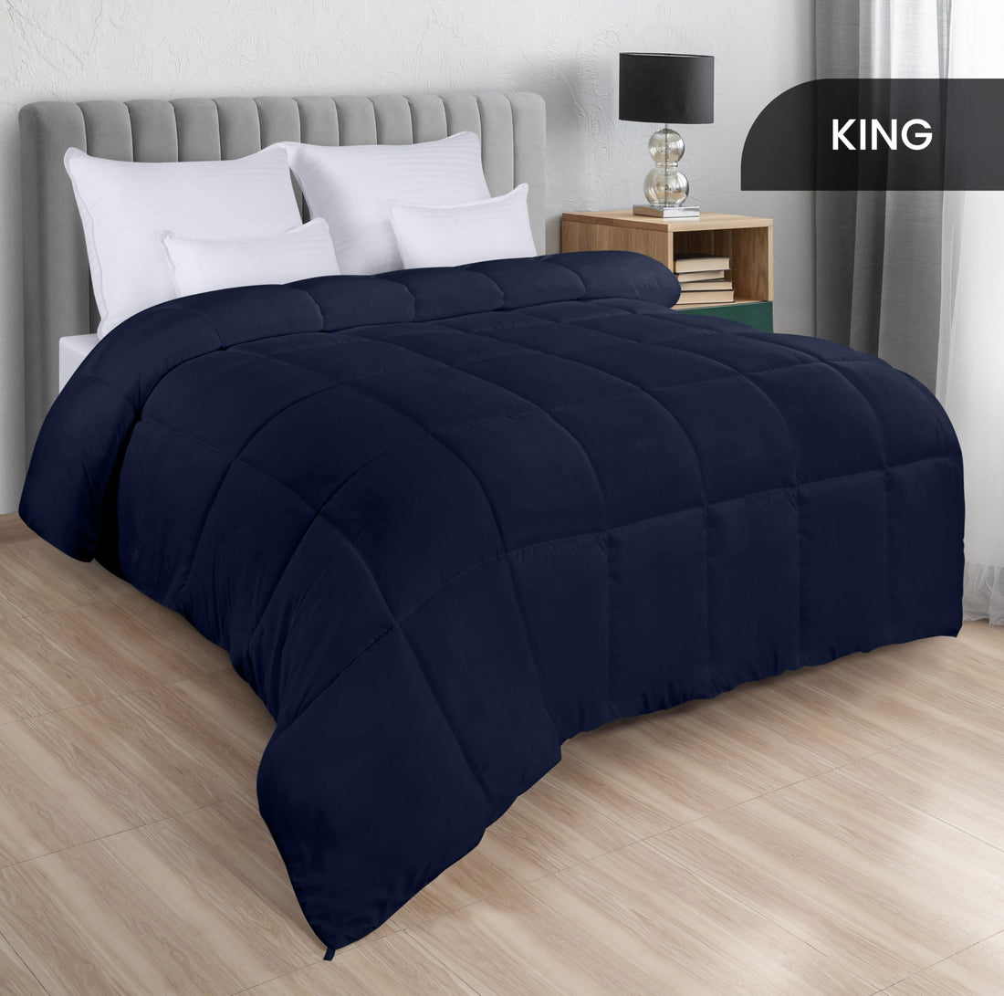Utopia Queen Comforter – White Down Alternative