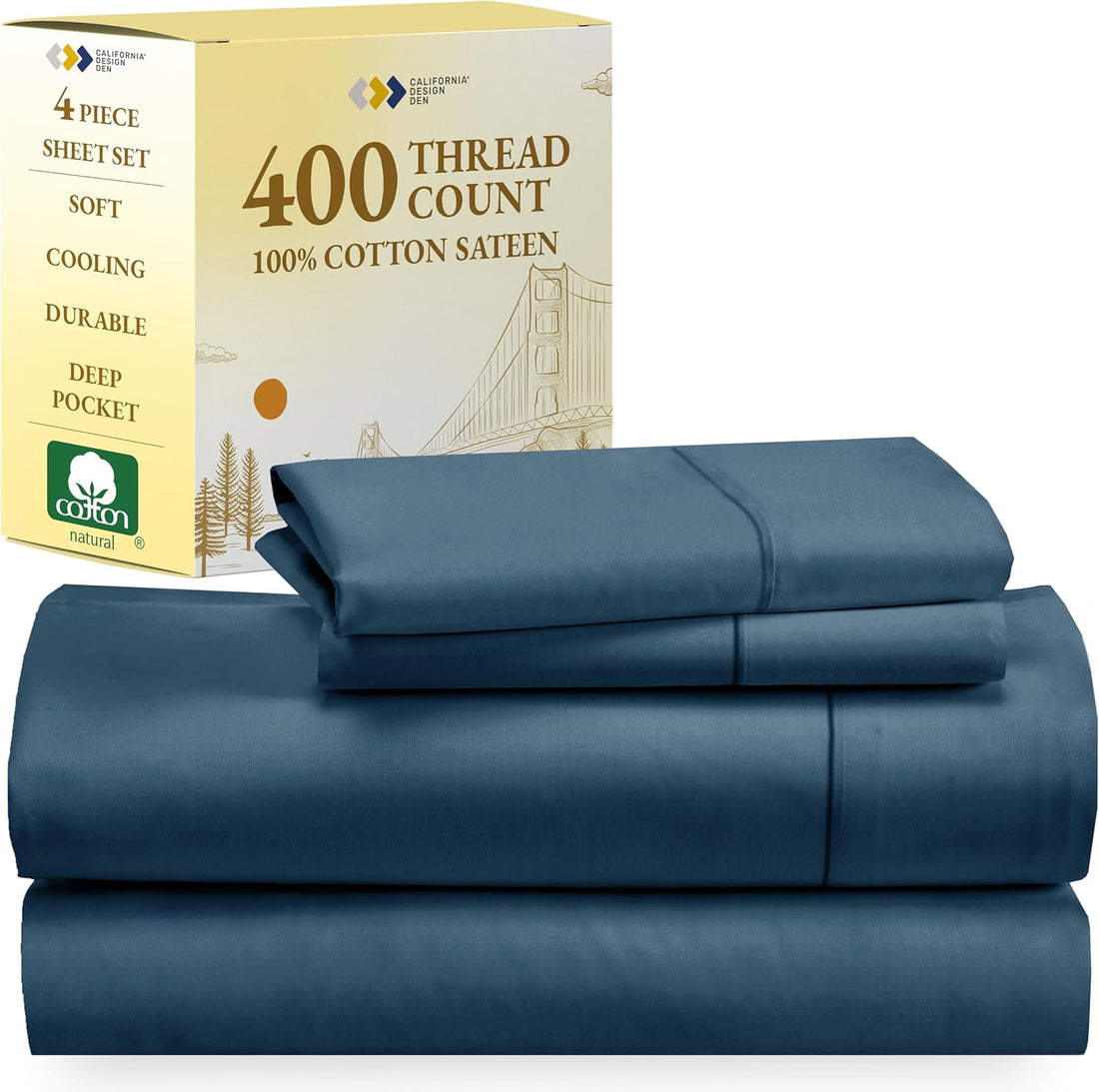 California Design Den Queen Sheets – 400 TC