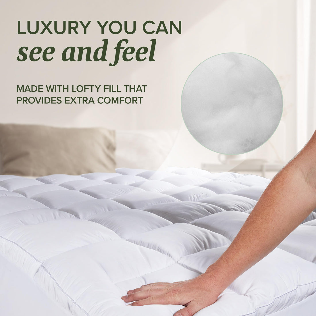 Beckham Queen Mattress Pad – Extra Plush