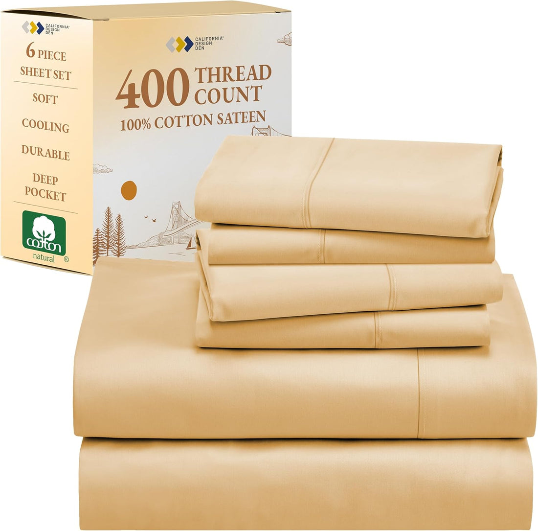 California Design Den Queen Sheets – 400 TC