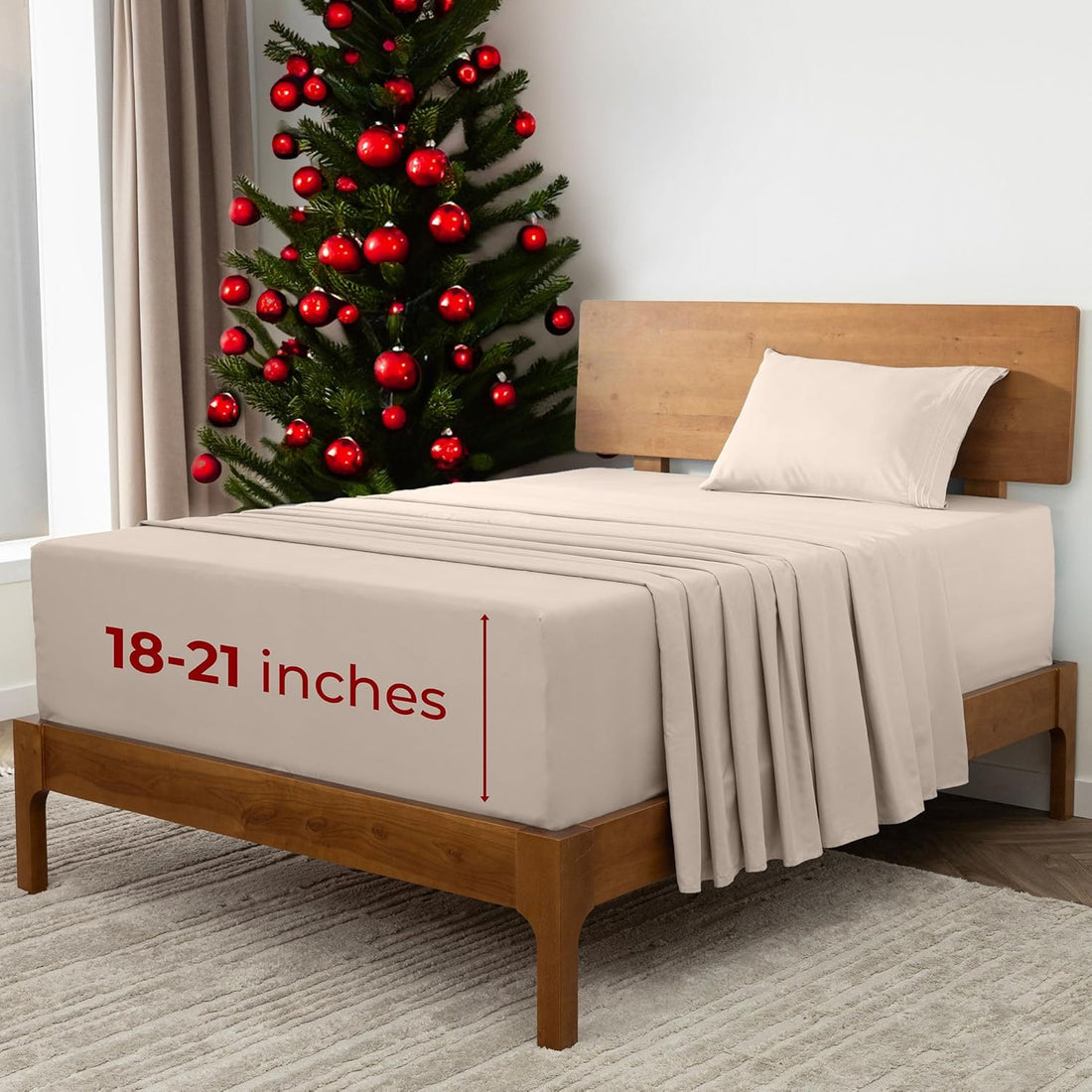 Mellanni Queen Sheet Set – 4PC White