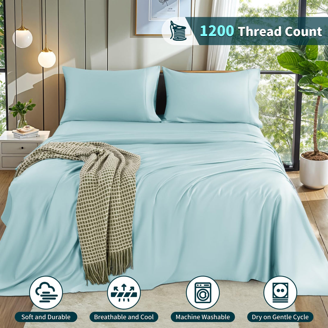LBRO2M Cotton Sheets – King, Dark Grey
