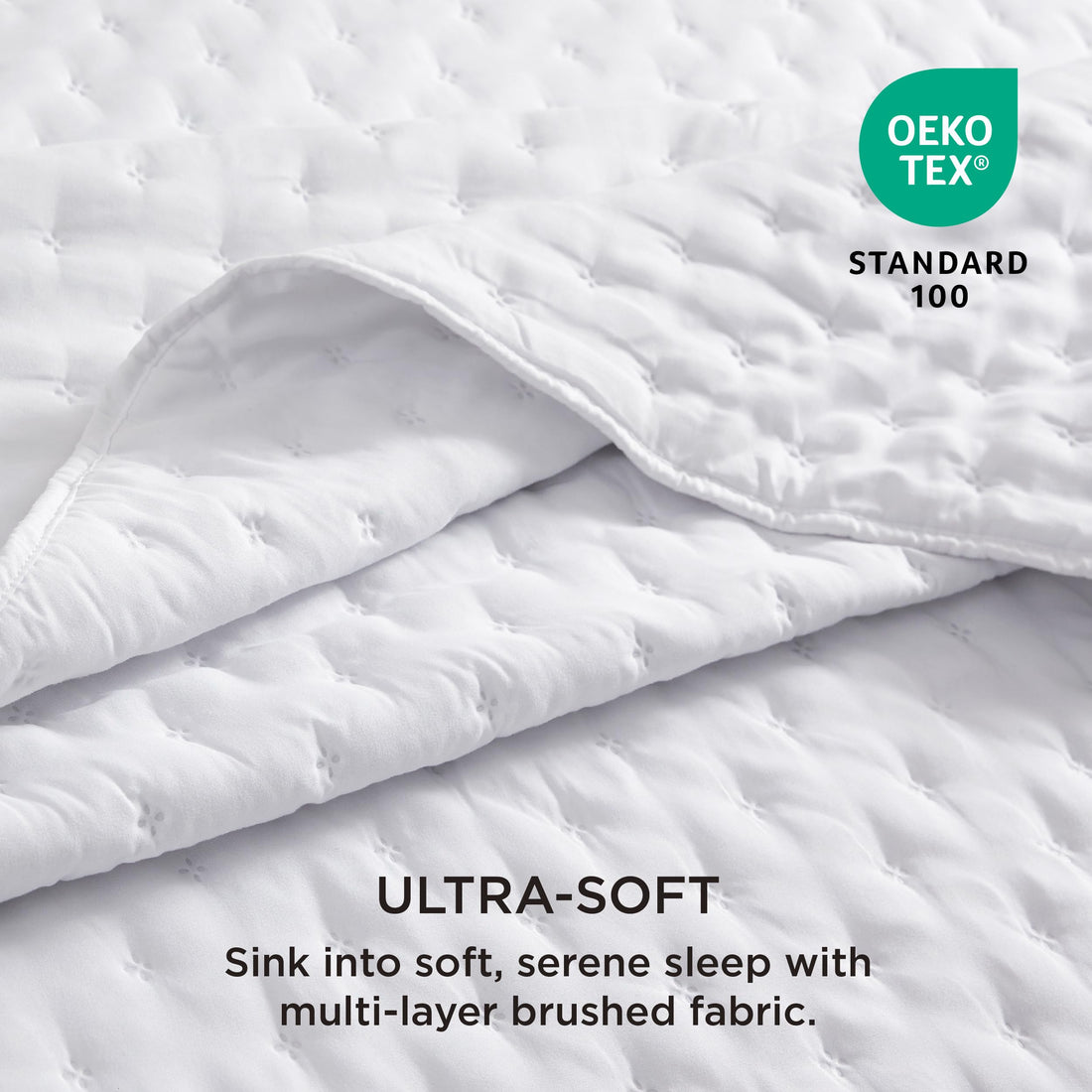 Bedsure Queen Quilt Set – White