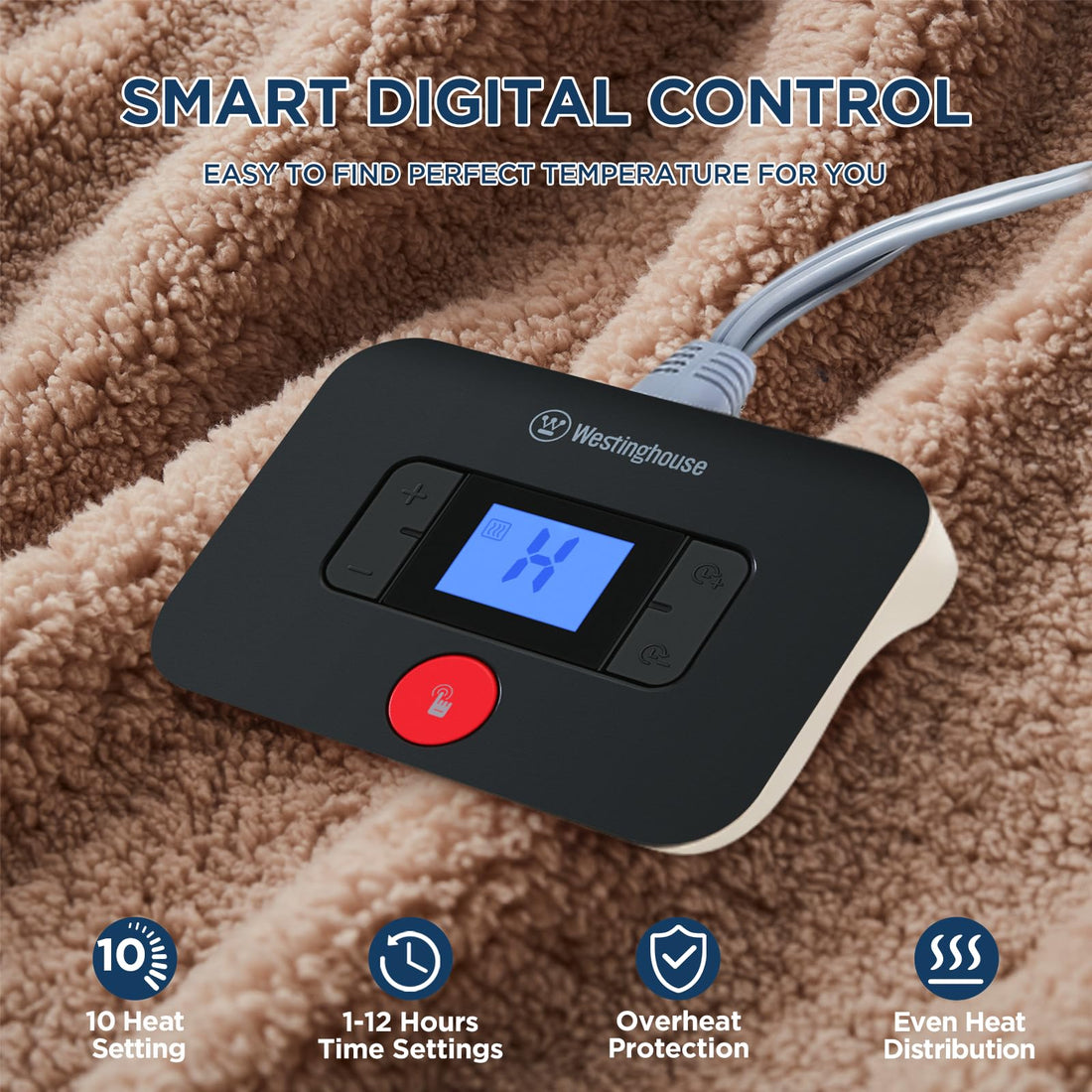 Westinghouse King Electric Blanket – Dark Grey