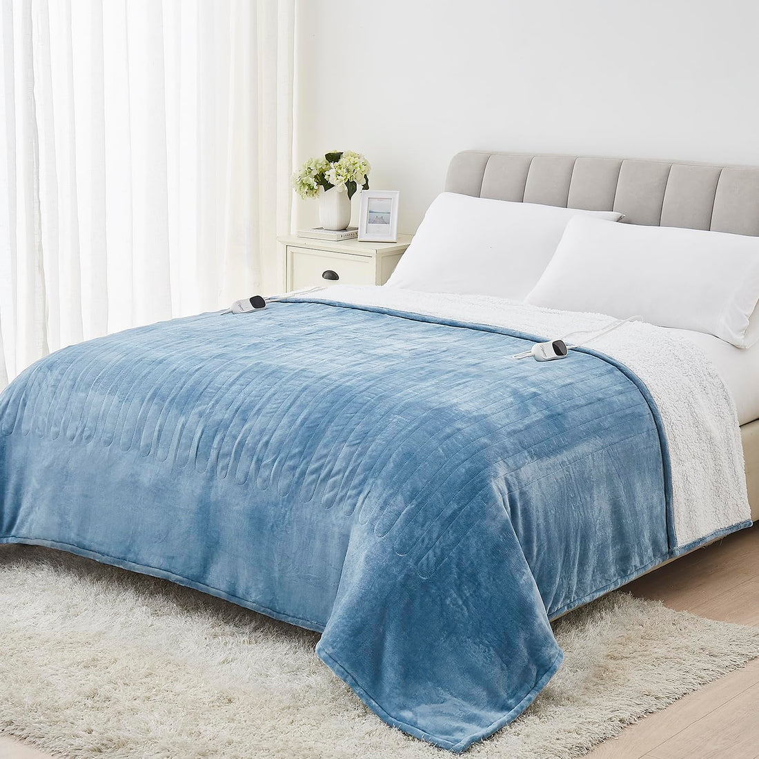 Homemate Twin Electric Blanket – Grey