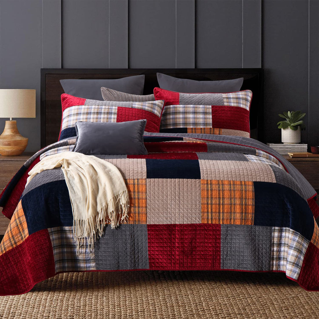 Secgo King Cotton Quilt Set
