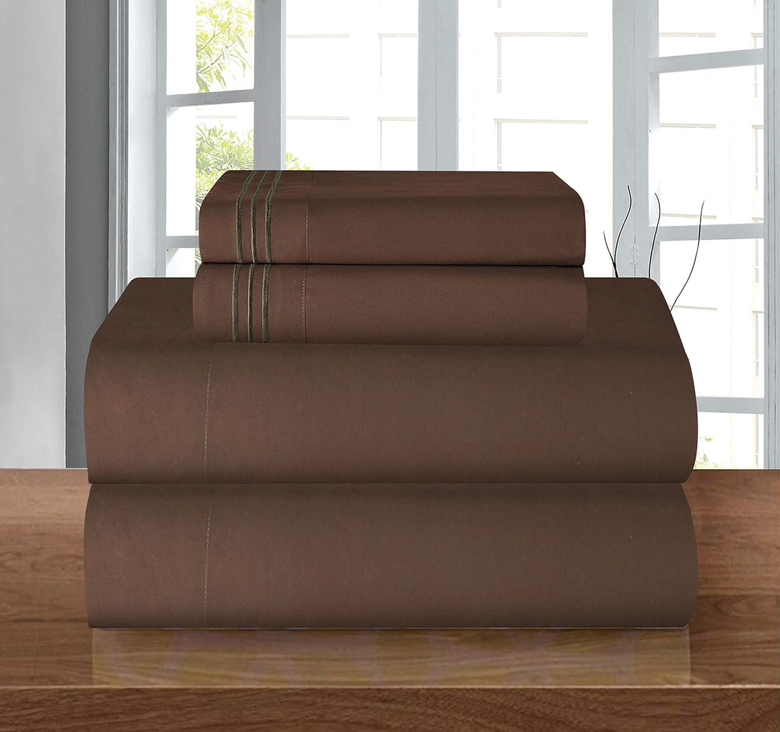 Elegant Comfort Twin Sheet Set – Grey