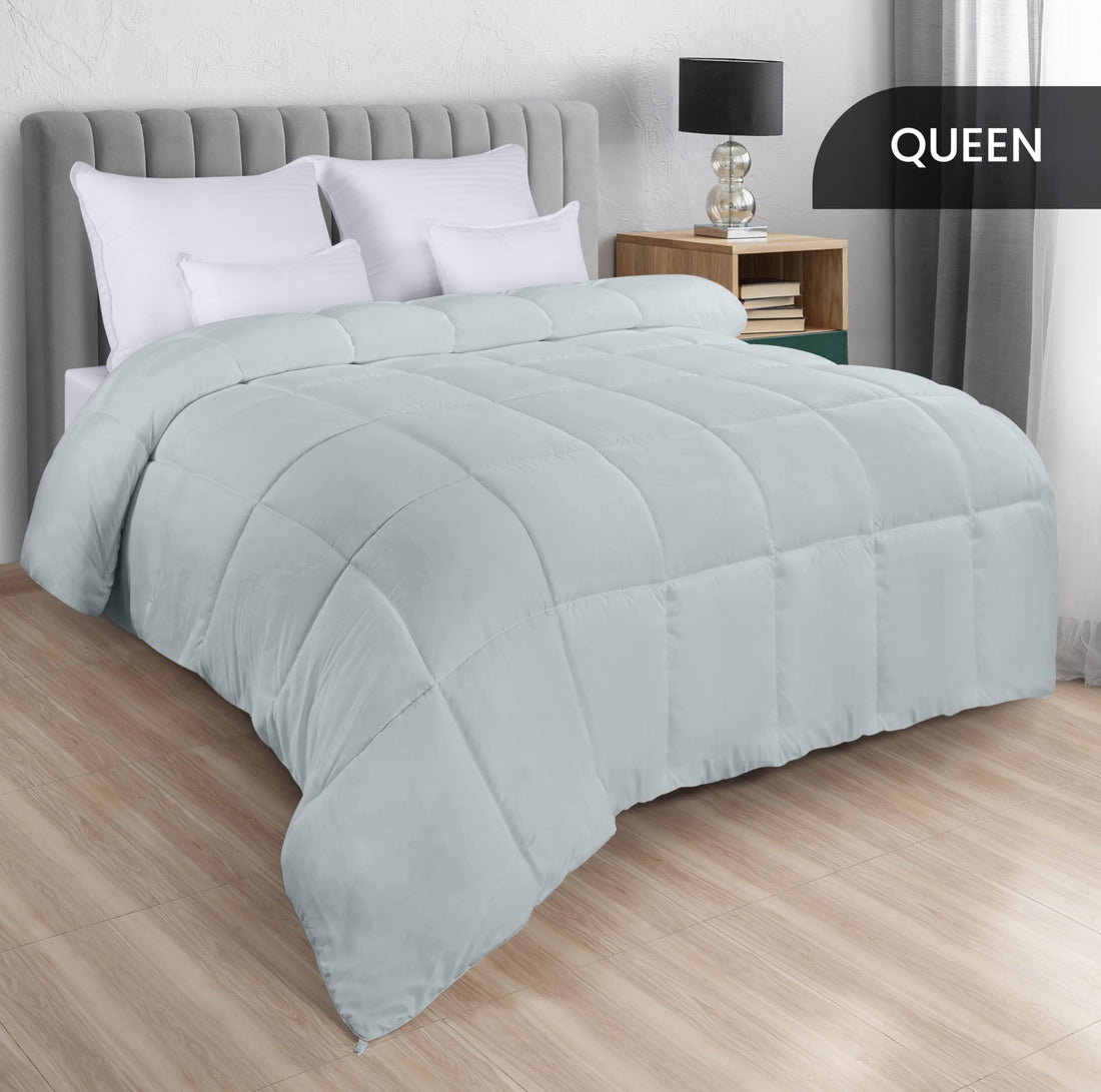 Utopia Queen Comforter – White Down Alternative
