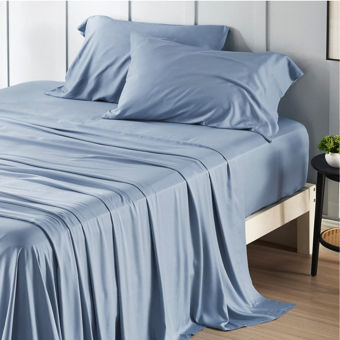 Bedsure King Cooling Bamboo Sheets – Light Beige