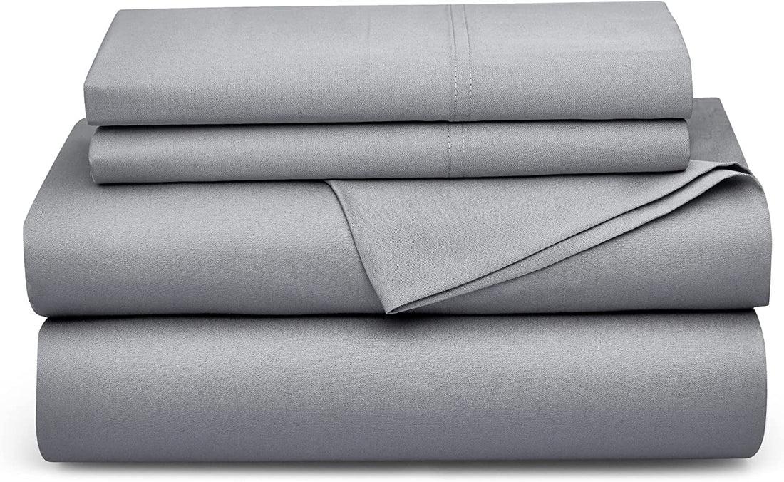 Bedsure King Cooling Bamboo Sheets – Light Beige