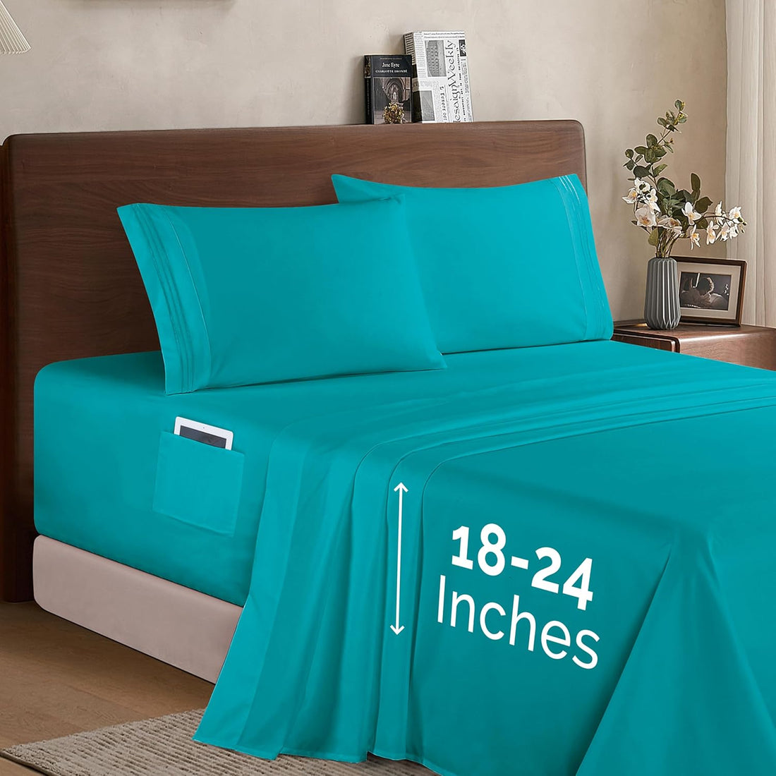 Elegant Comfort Twin Sheet Set – Grey