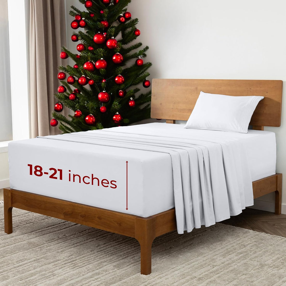 Mellanni Queen Sheet Set – 4PC White