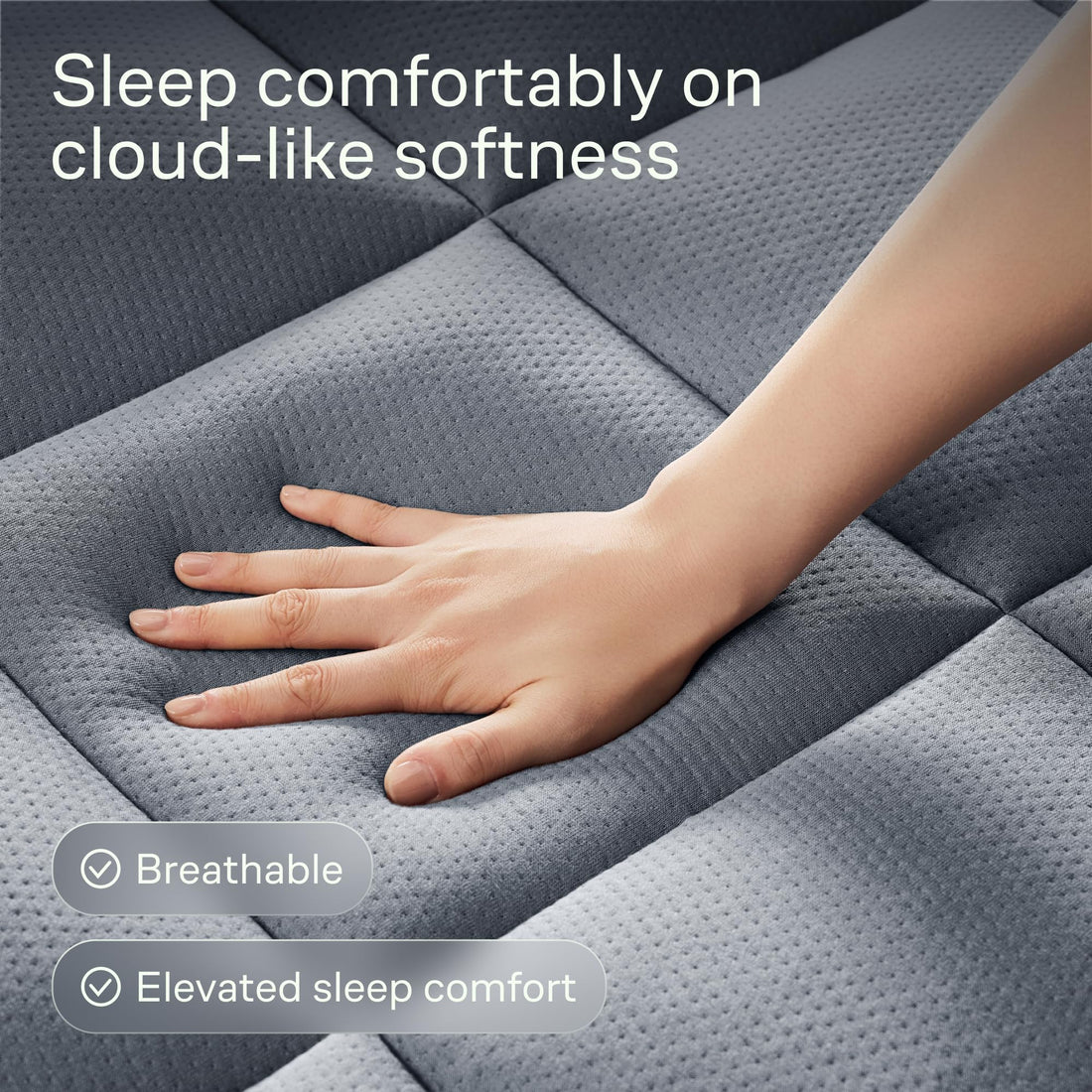Ultra Soft Bamboo Mattress Topper – Queen, Green