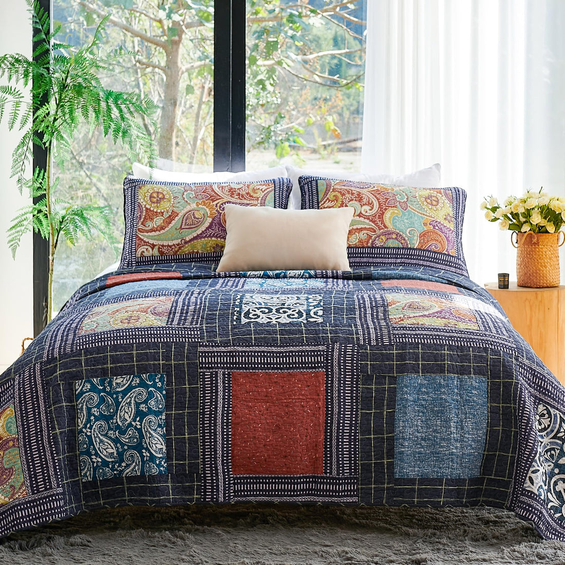 Secgo King Cotton Quilt Set