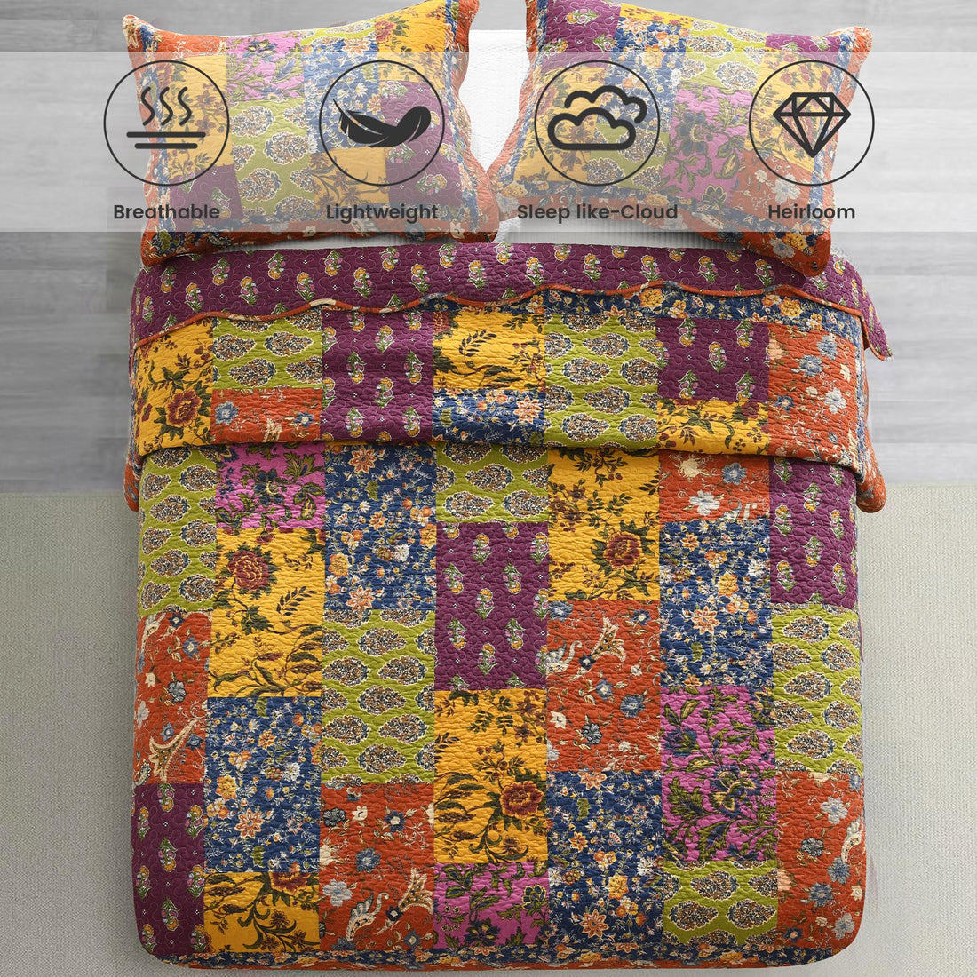 Secgo King Cotton Quilt Set