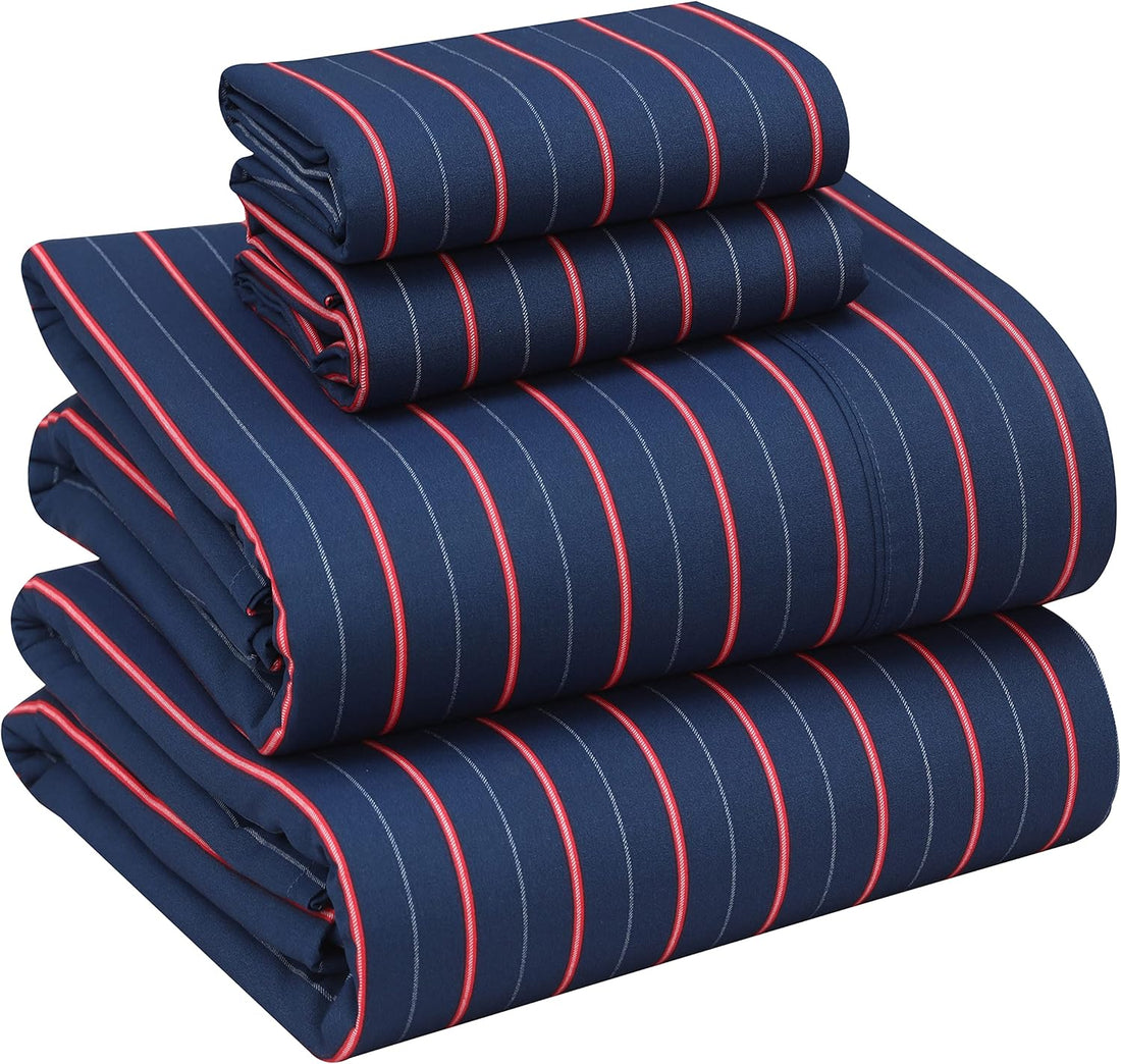 RUVANTI Split King Cotton Sheet Set – Floral, 5PC