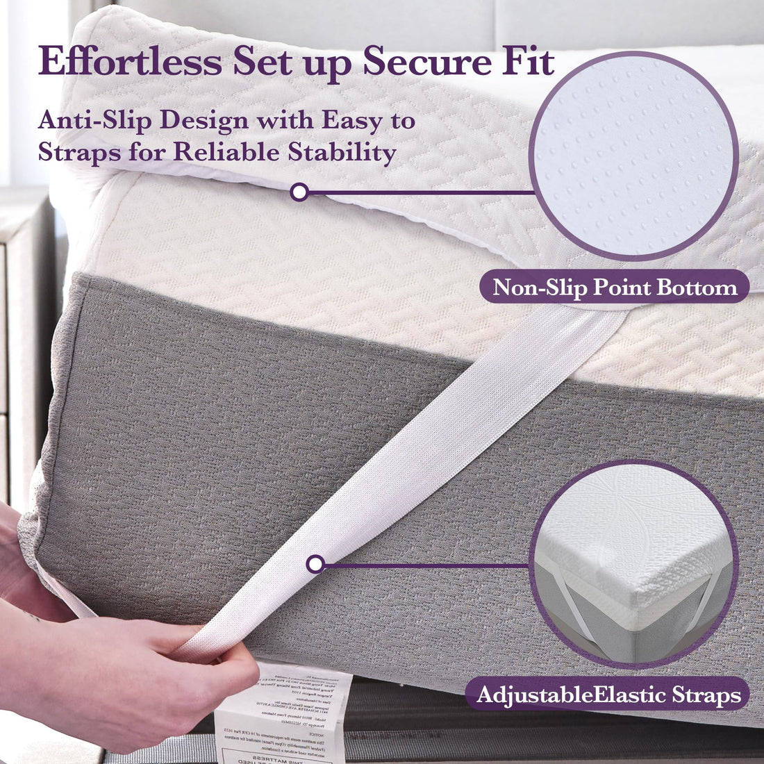SINWEEK 2" Gel Memory Foam Topper – Twin