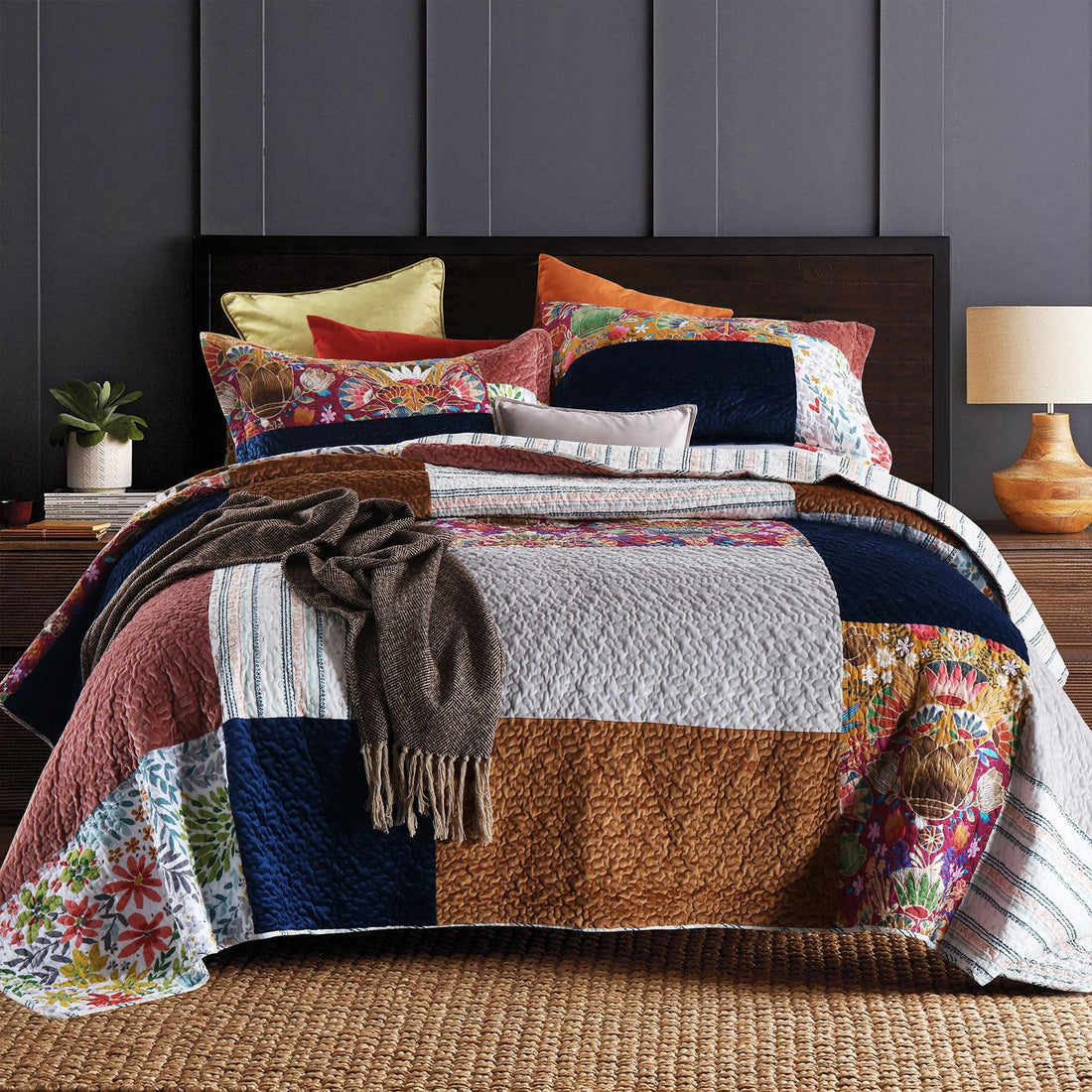 Secgo King Cotton Quilt Set