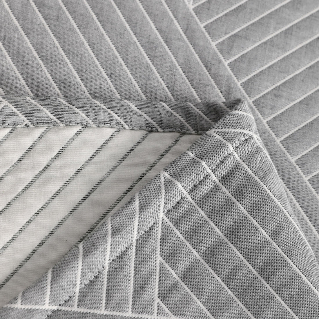 NTBAY Cotton Muslin Quilt – Queen Gray