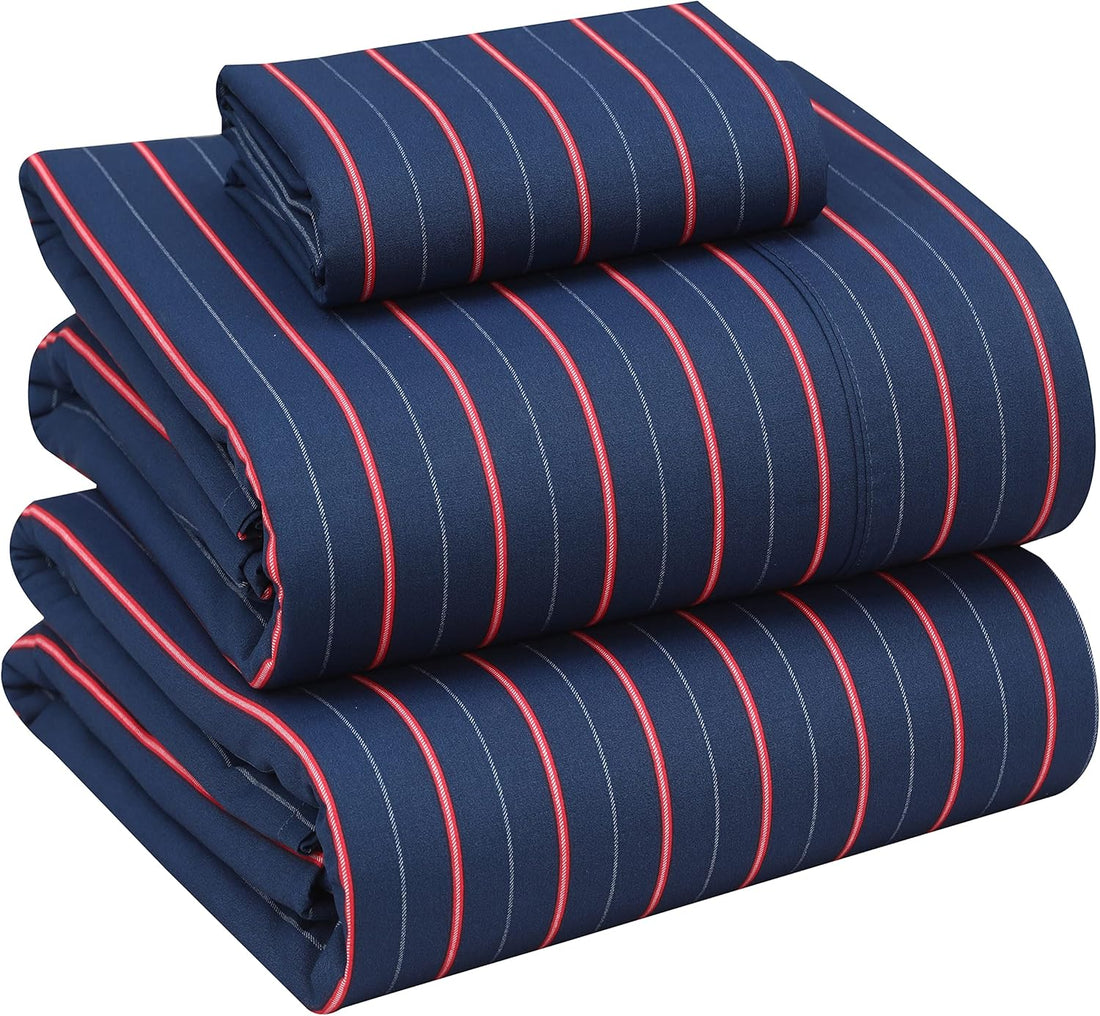 RUVANTI Split King Cotton Sheet Set – Floral, 5PC