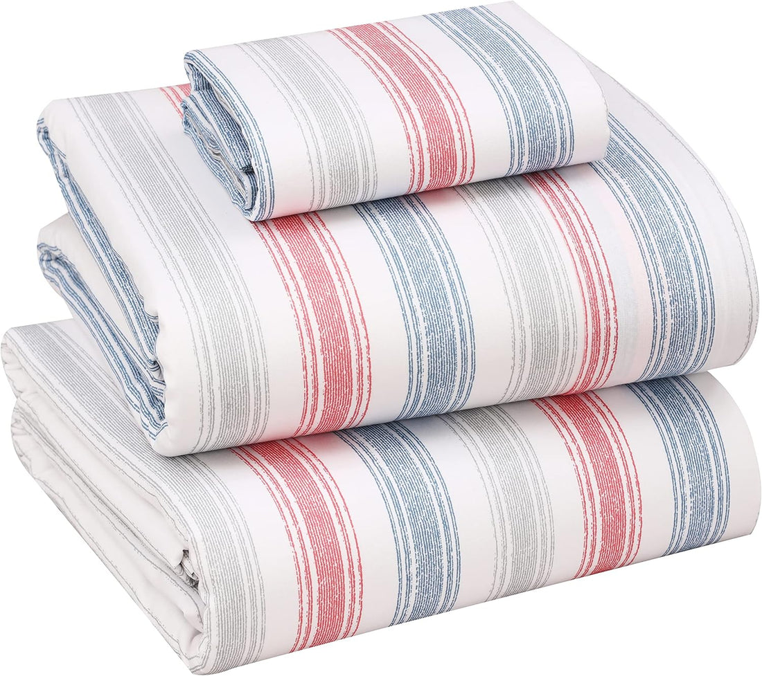 RUVANTI Split King Cotton Sheet Set – Floral, 5PC