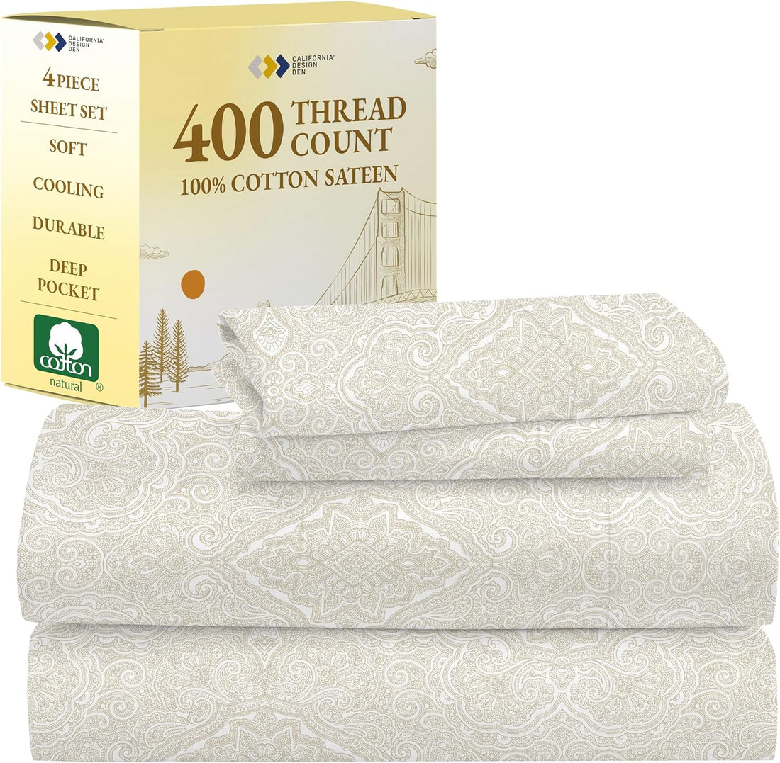 California Design Den Queen Sheets – 400 TC