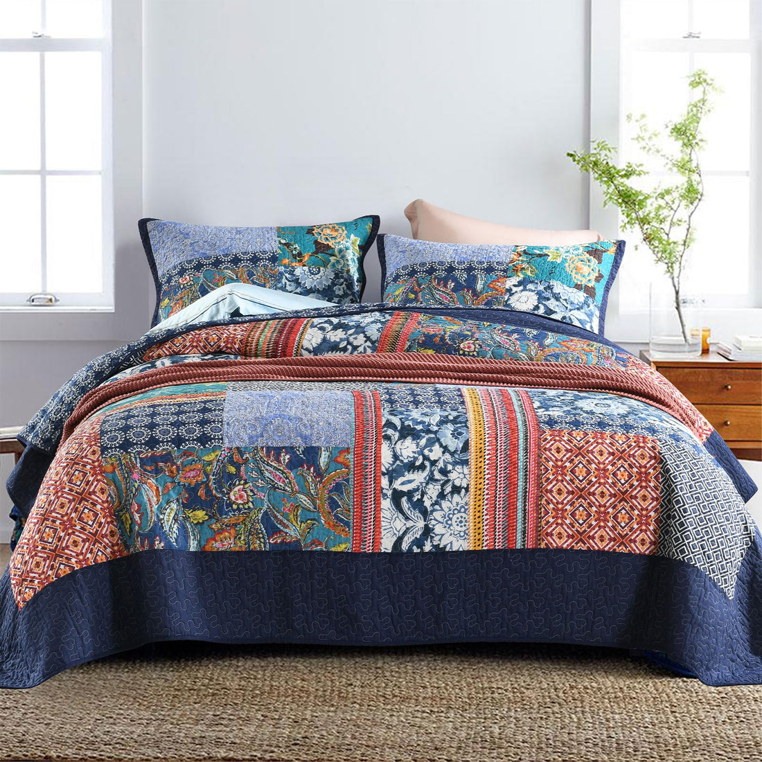 Secgo King Cotton Quilt Set