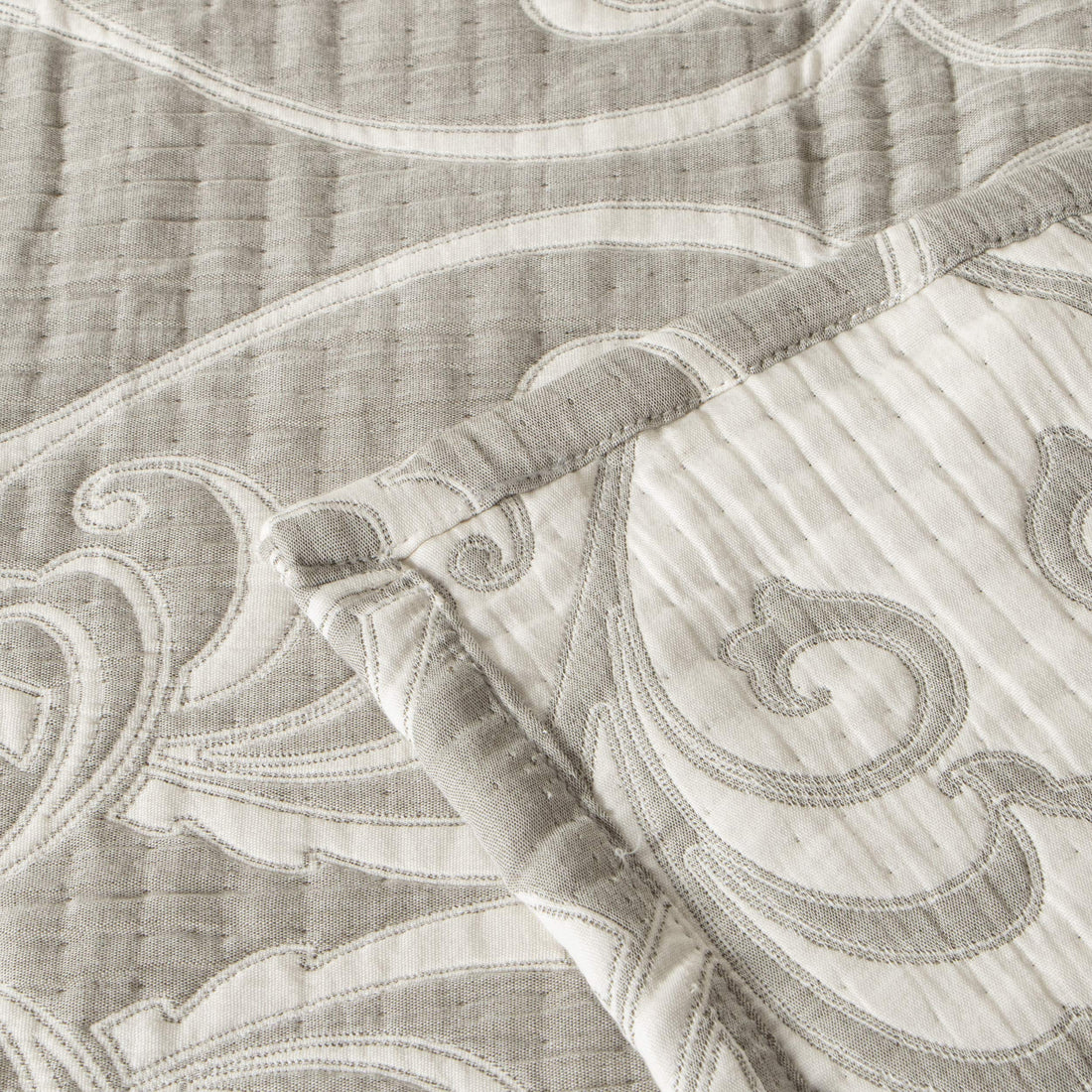 NTBAY Cotton Muslin Quilt – Queen Gray